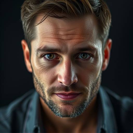 Ritratto di Marco Bianchi, co-fondatore e fotografo di LuminArte Studio, con un'espressione concentrata.