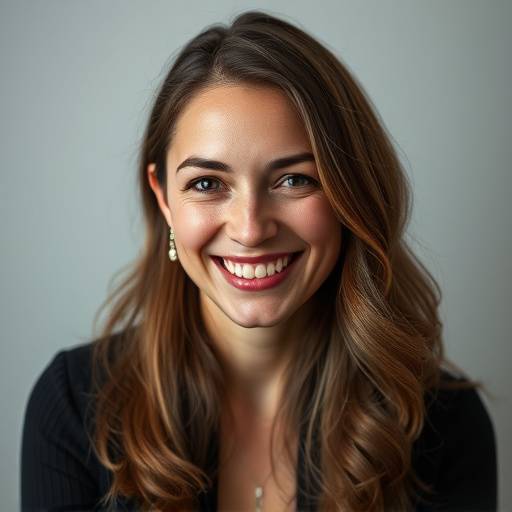 Ritratto di Sofia Conti, ritoccatrice e assistente creativa di LuminArte Studio, con un sorriso accogliente.